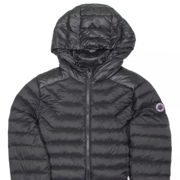 Abercrombie Men's Black Hooded Puffer Jacket - Picture 5 of 6